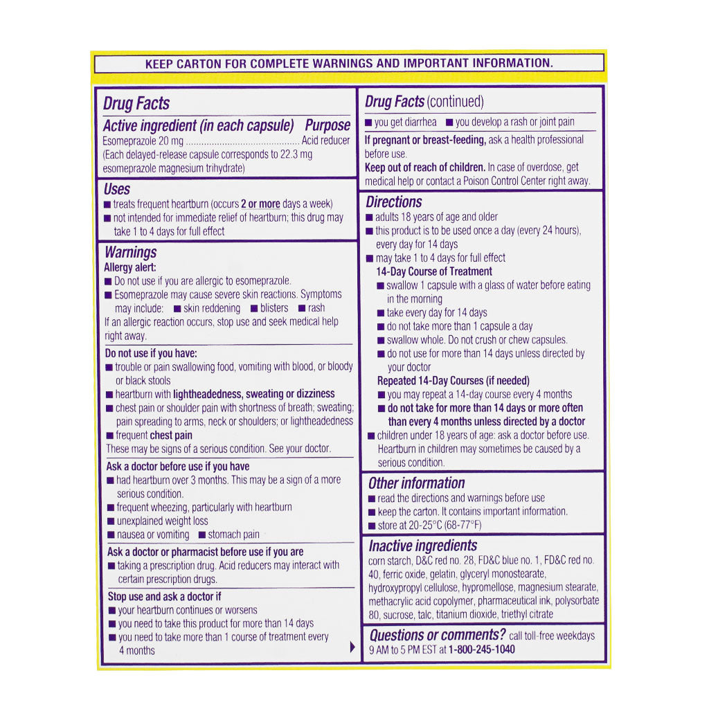 Nexium 24HR Acid Reducer 14ct. wellness vending machine university campuses, workplaces