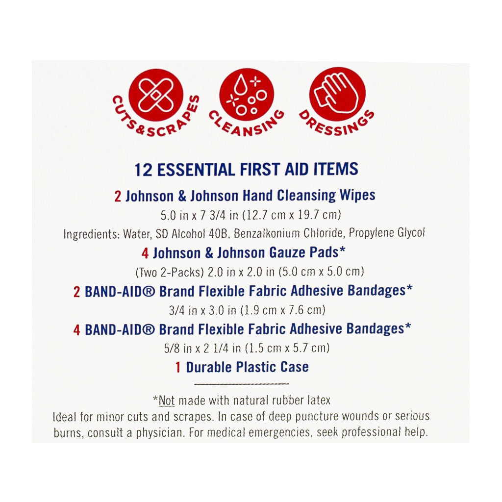 Johnson & Johnson First Aid Kit - 12 Piece Kit wellness vending machine university campuses