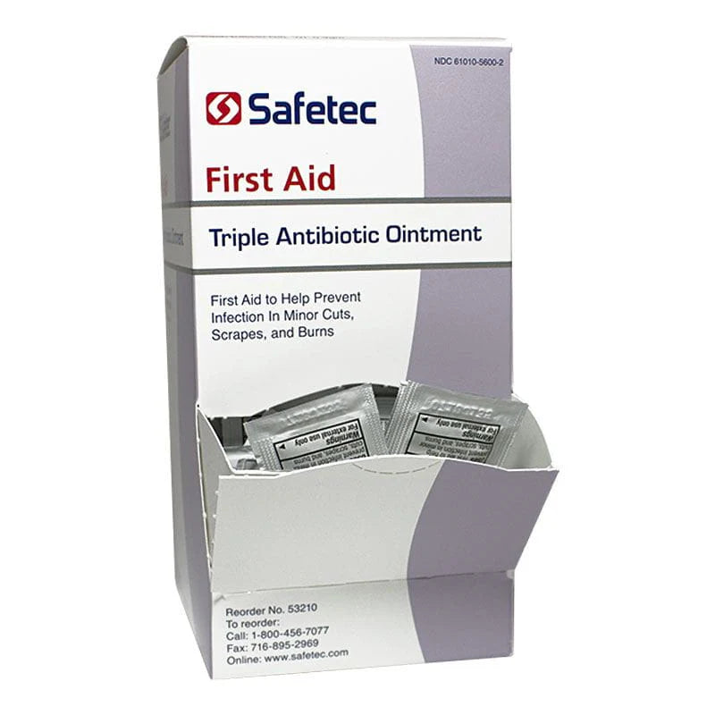 Safetec® Triple Antibiotic Ointment – 0.9g Packets, Box of 144