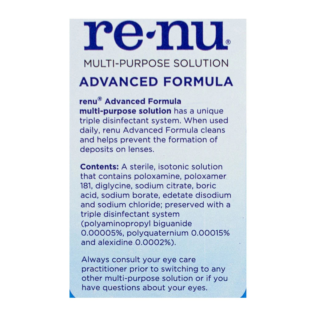 Bausch + Lomb ReNu Contact Solution 2 oz bottle – contact lens care for college wellness vending machines for dorms
