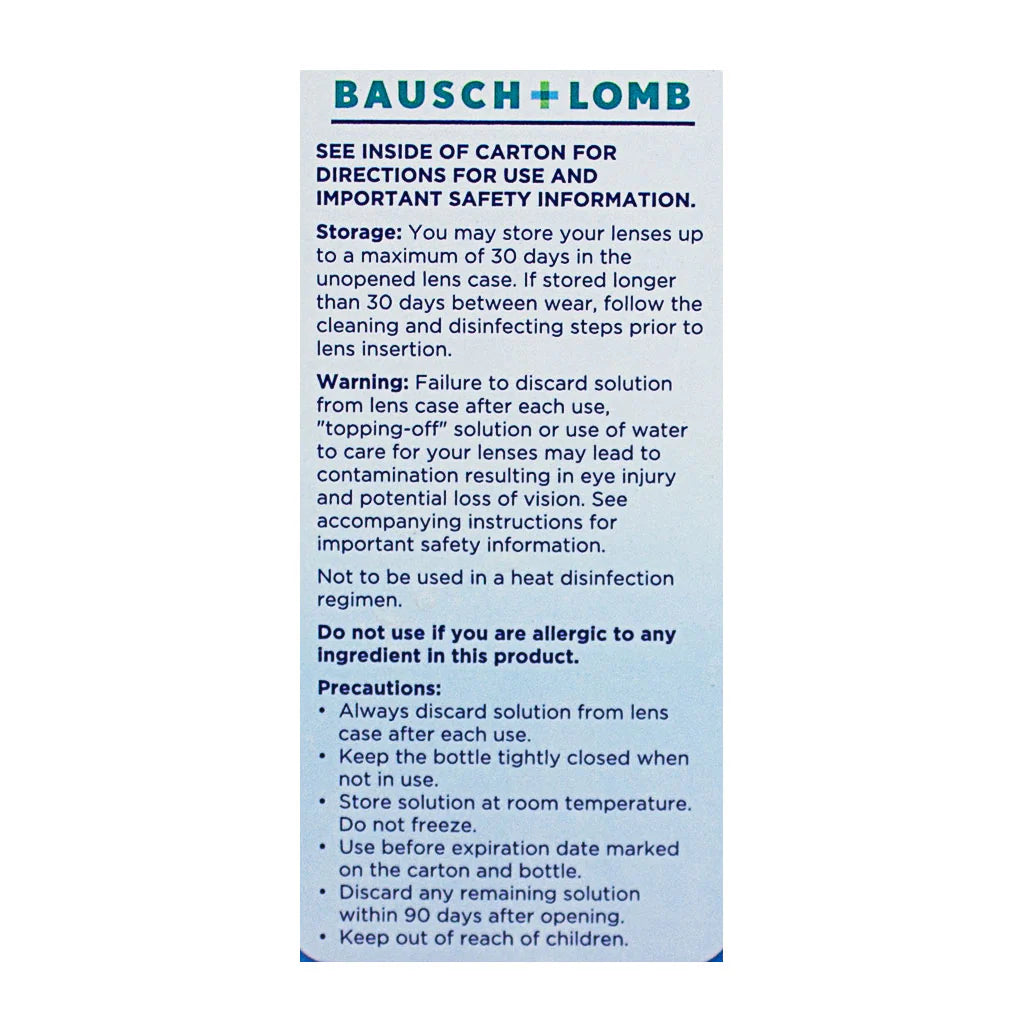 Bausch + Lomb ReNu Contact Solution 2 oz bottle – contact lens care for college wellness vending machines eye care