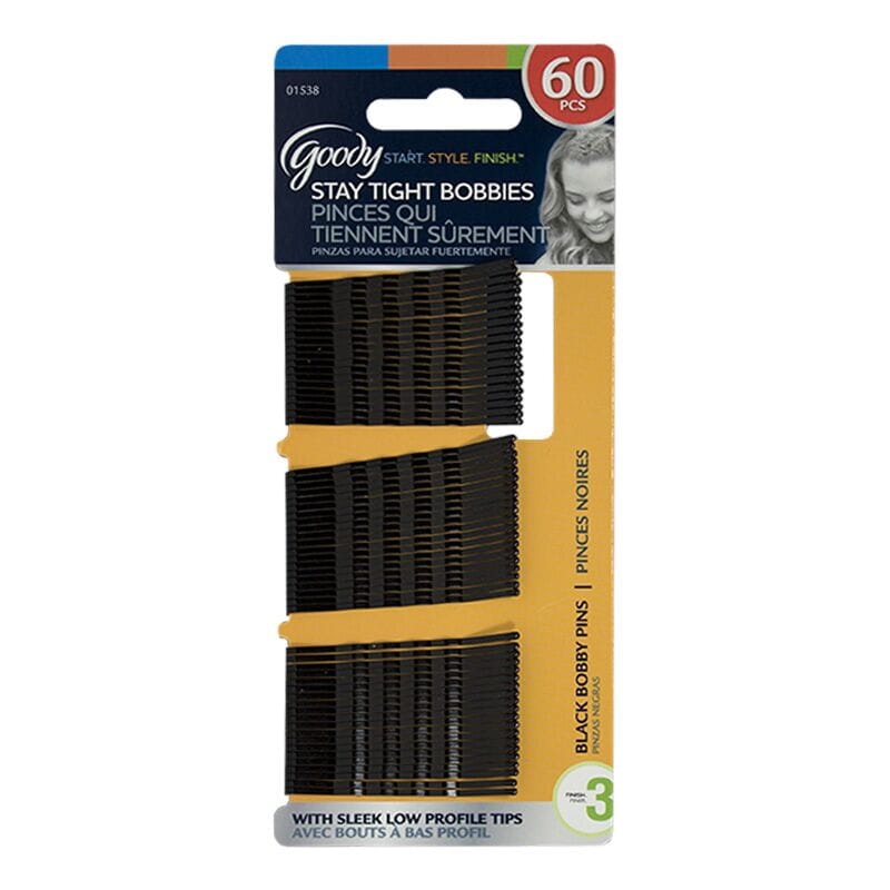 Goody Black Bobby Pins - Card of 60 wellness vending machine