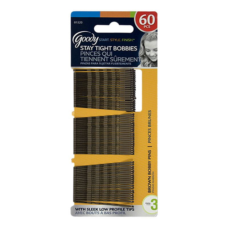 Goody Brown Bobby Pins - Card of 60 wellness vending machine