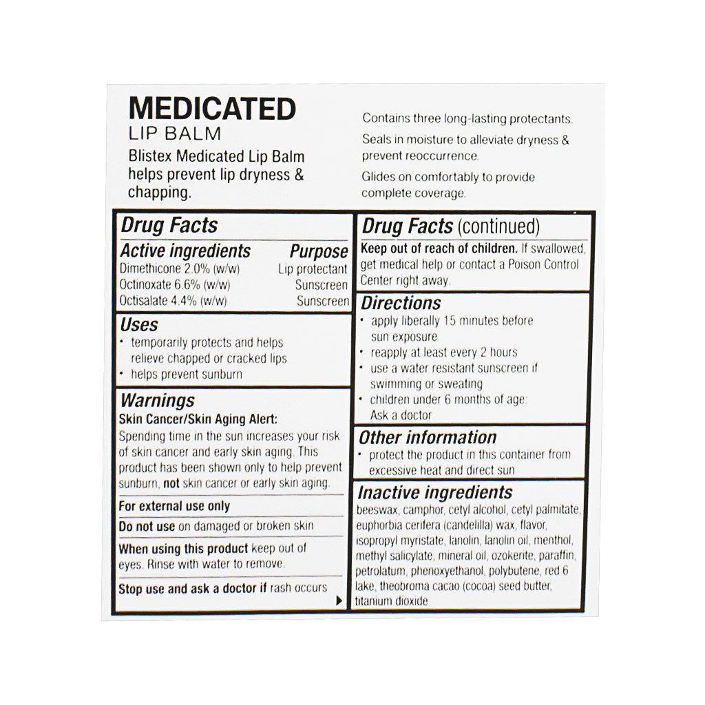 Blistex Medicated Lip Balm SPF 15 - 0.15 oz. Tube wellness vending machine university campuses, workplaces
