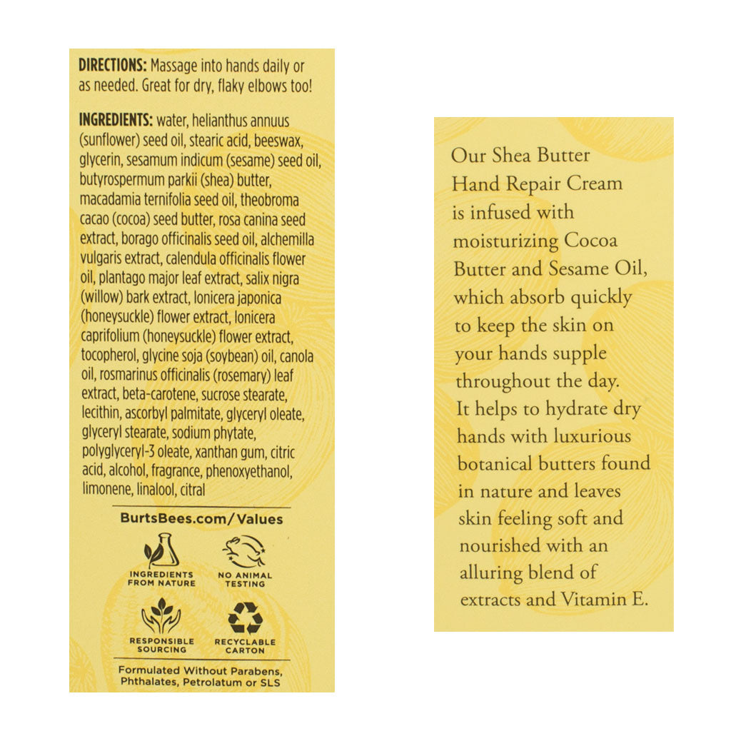 Burt's Bees Shea Butter Hand Repair Cream - 3.2 oz wellness vending machine university campuses