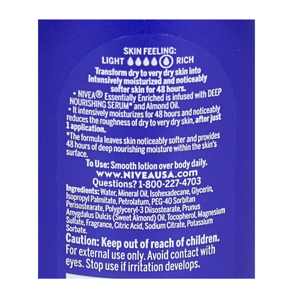 Nivea Essentially Enriched Body Lotion - 2.5 oz. wellness vending machine university campuses