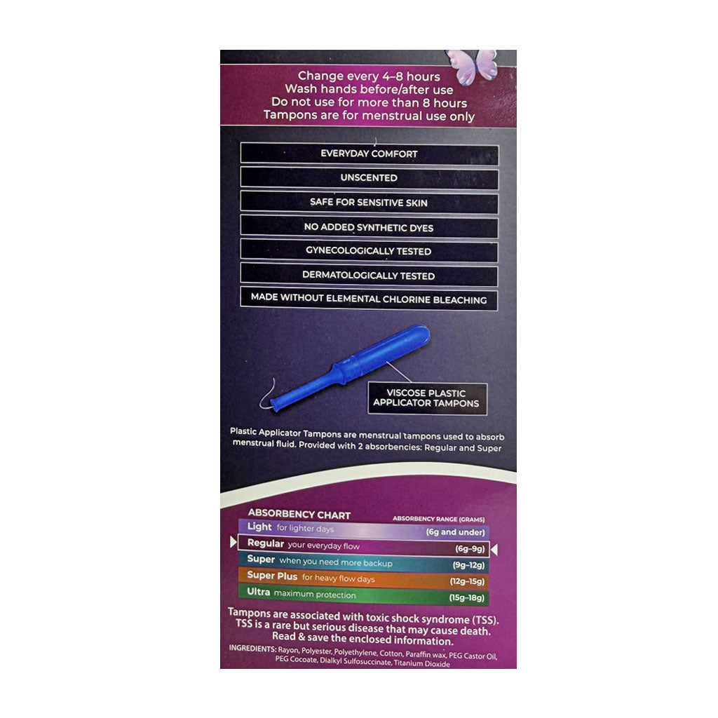 Avail Regular Tampons- 4 ct wellness vending machine university campuses