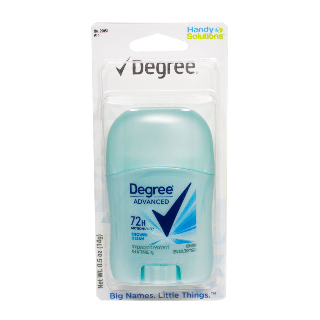 Degree Shower Clean Deodorant - Carded 0.5 oz. wellness vending machine
