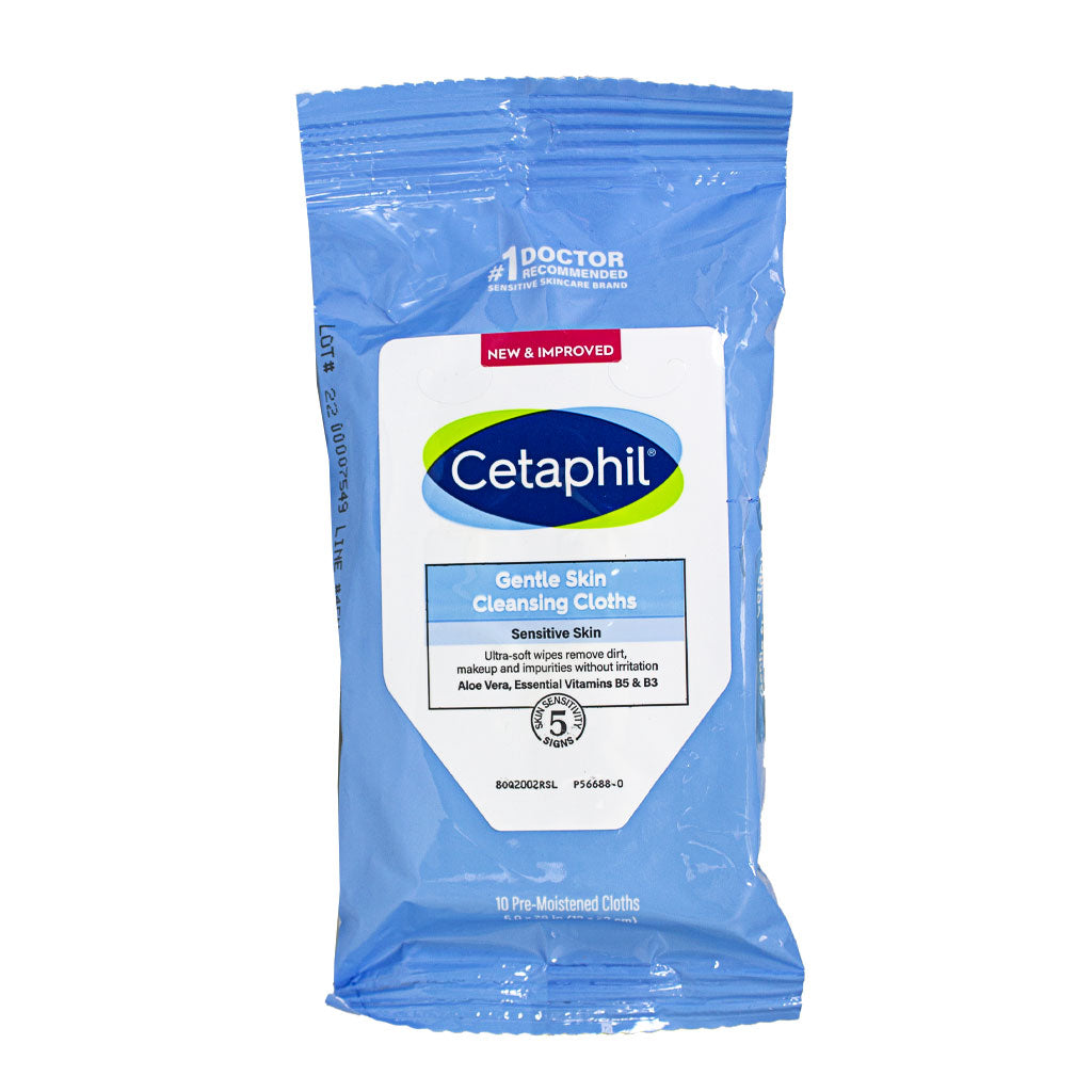 Cetaphil Gentle Skin Cleansing Cloths - Pack of 10 wellness vending machine