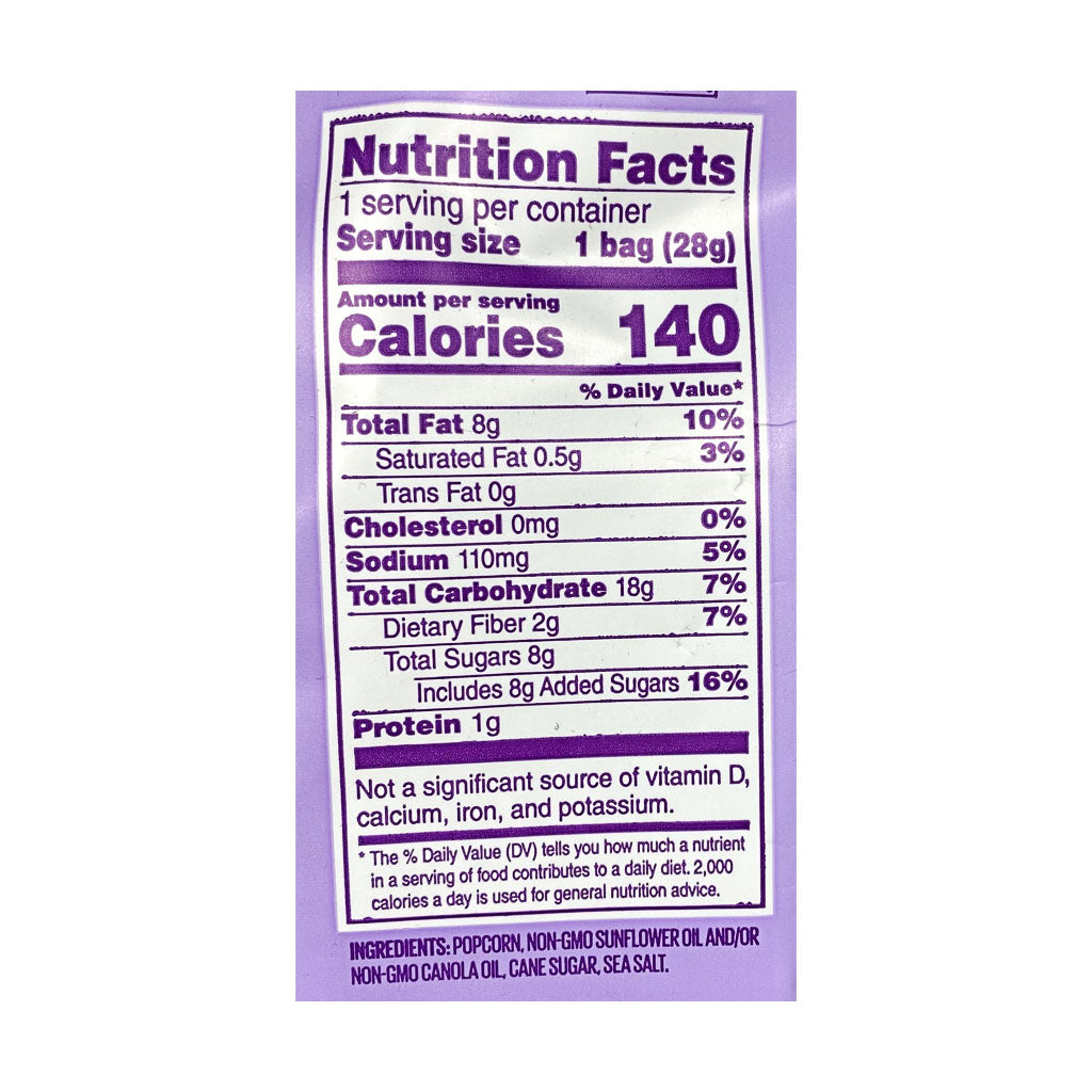 Angie's Boom Chicka Pop Sweet & Salty Kettle Corn - 1 oz. wellness vending machine university campuses
