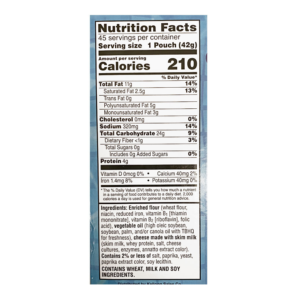 Cheez-It Cheddar Crackers - 1.5 oz. wellness vending machine university campuses
