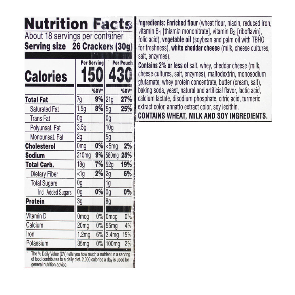 Cheez-It White Cheddar Crackers - 3 oz. wellness vending machine university campuses