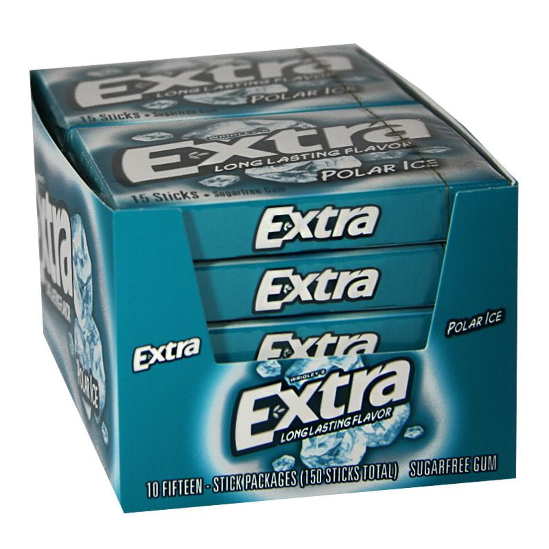Wrigley's Extra Polar Ice Gum - 15 Sticks wellness vending machine university campuses
