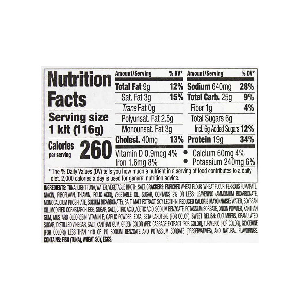 Tuna Protein Healthy Vending Snacks