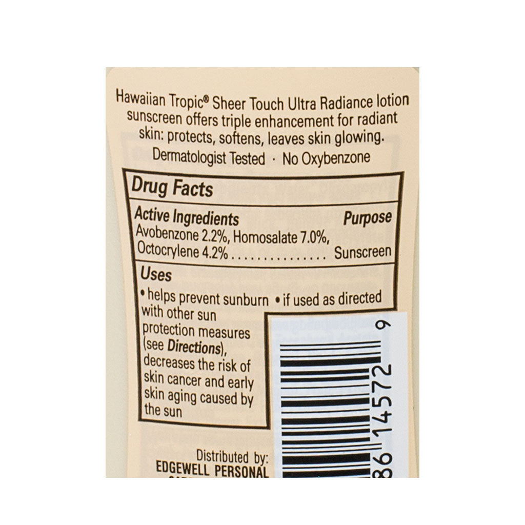 Hawaiian Tropic Sheer Touch Sunscreen Lotion SPF 30 - 2 oz. wellness vending machine university campuses