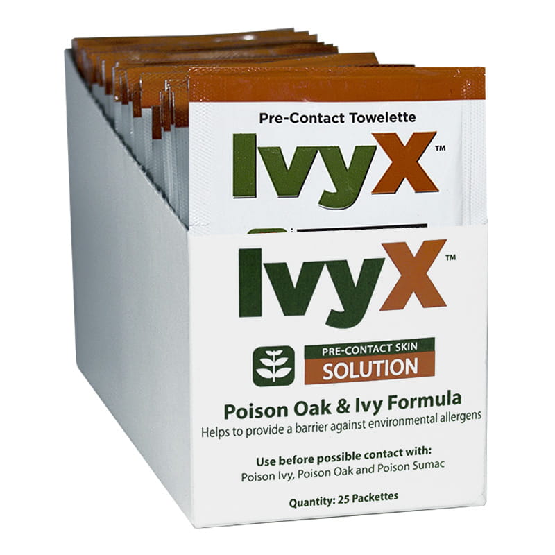 IvyX Poison Oak & Ivy Pre-Contact Towelettes - 7.8 gm. wellness vending machine university campuses