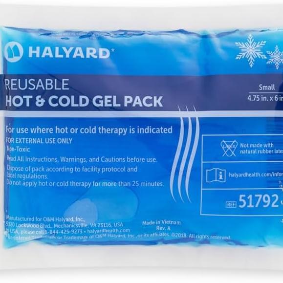 HALYARD Hot or Cold Cryotherapy Reusable Gel Packs – Small, 24 packs per case