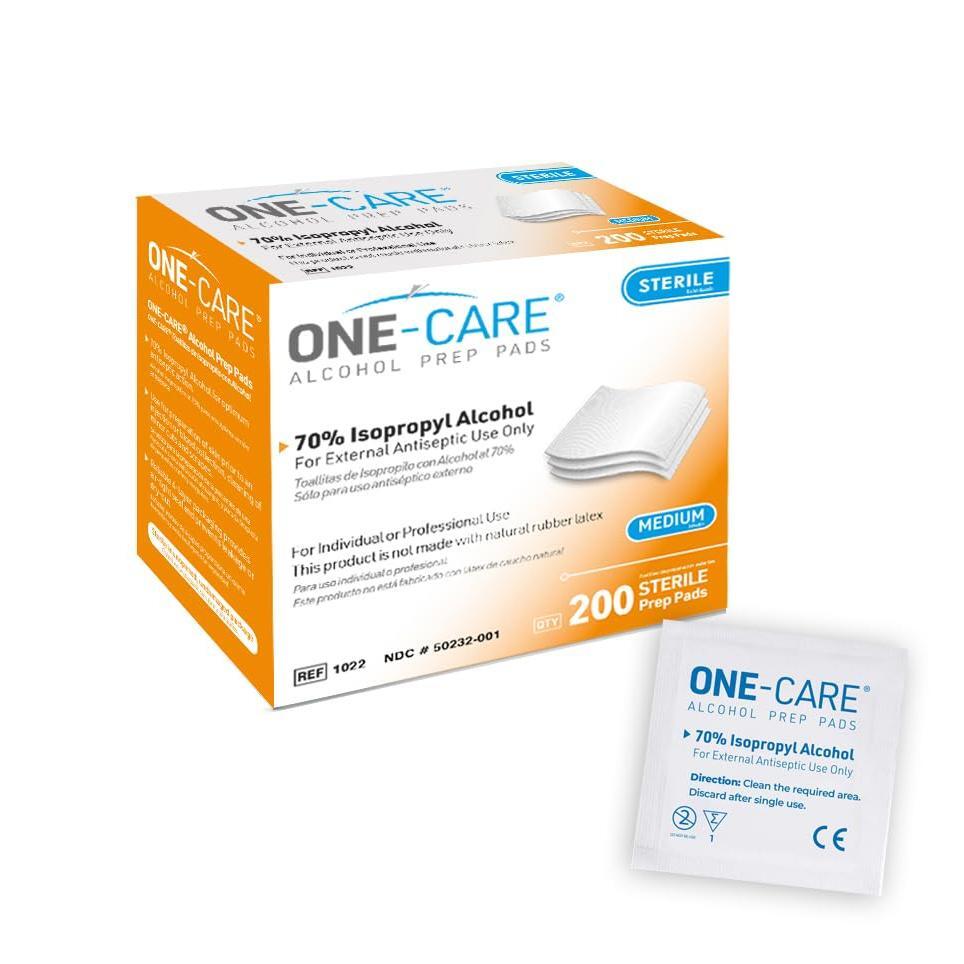 Medivena One-Care® Alcohol Prep Pads – 70% Isopropyl Alcohol, Case of 20 Boxes