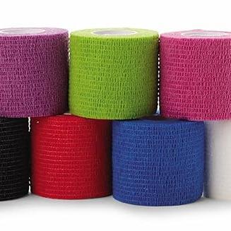 AMD Medicom Cohesive Bandage – 2" x 5 yds, Non-Sterile, Assorted Colors, Latex-Free
