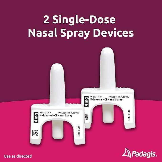 PADAGIS® Opioid Overdose Treatment Naloxone Hydrochloride Nasal Spray 4mg, 2 per pack