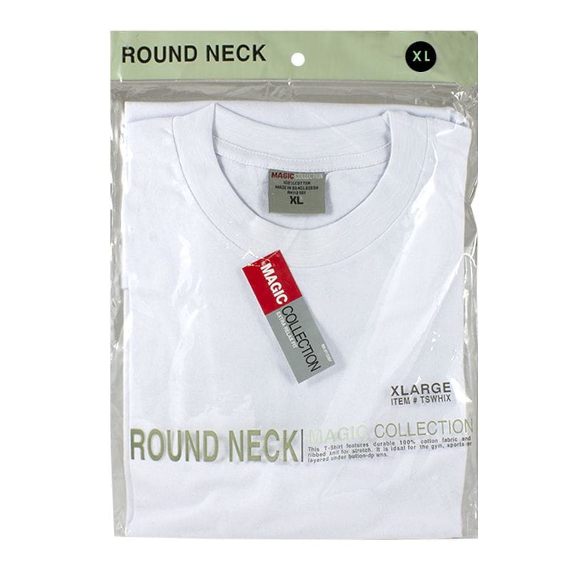 Men's White T-shirts Size XL - Pack of 1 wellness vending machine