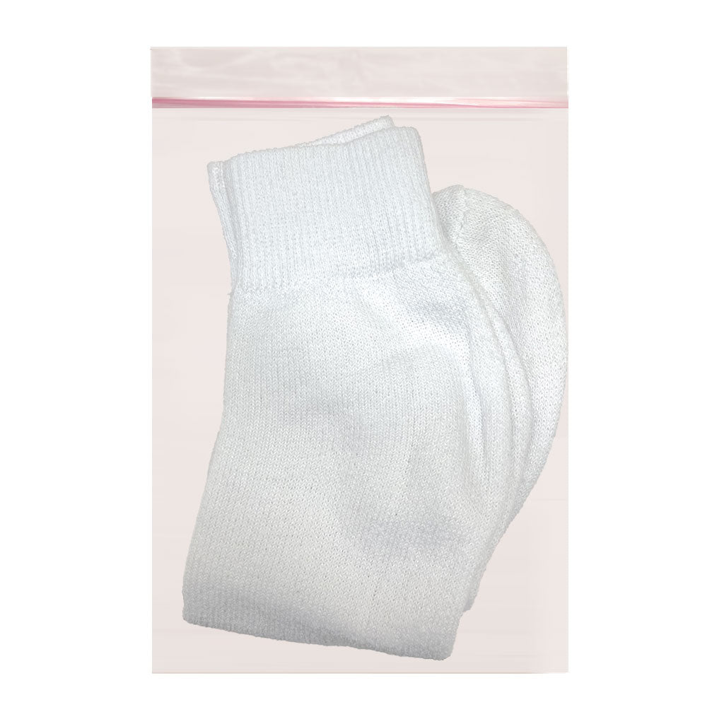 Women's Quarter Cotton Blend Sport Socks item #82463 - is 1 pair individually bagged and hangable. Item #82463-00 - is a bulk pack of 12 pairs (not individually bagged or hangable.) wellness vending machine