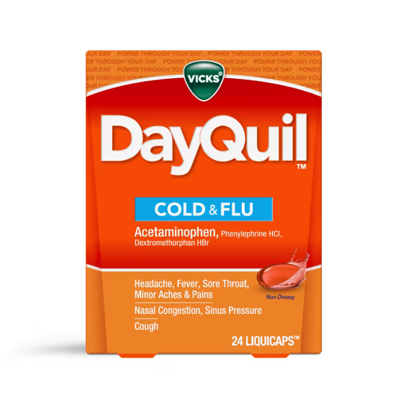VICKS® DayQuil Multi-Symptom LiquiCaps Respiratory – 24 per pack