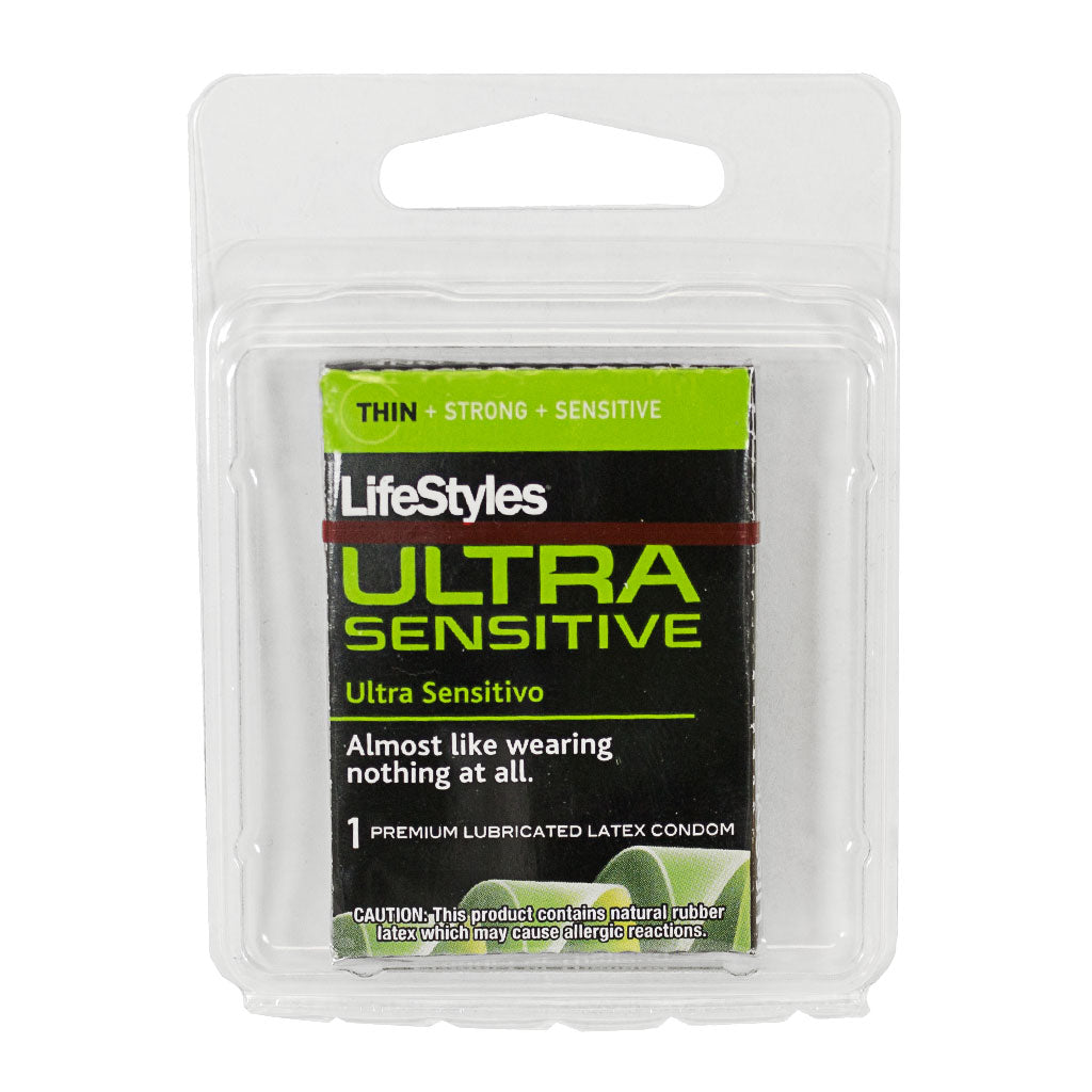 Lifestyles Ultra Sensitive Condom - Card of 1 wellness vending machine