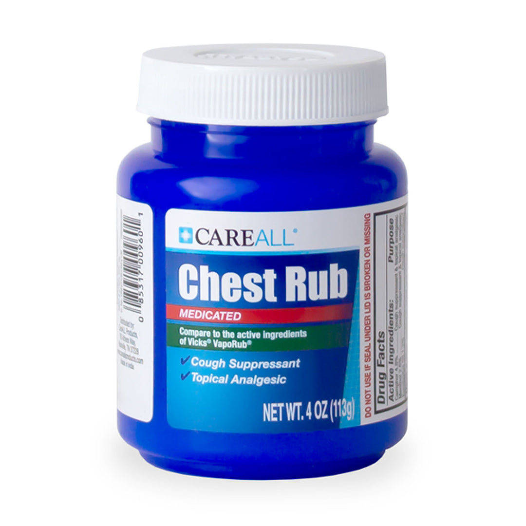 CAREALL® Medicated Chest Rub, 4 oz, 24 Jars/Box