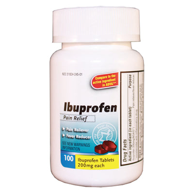 CareALL® Ibuprofen Tablets, 200 mg – comparable to Advil®, 24 Bottles Per Case