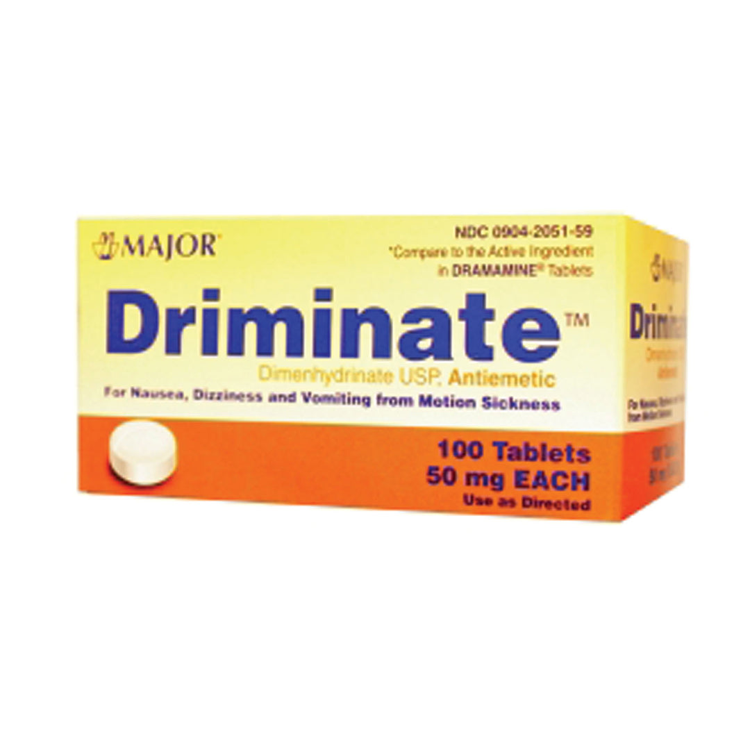 MAJOR® Motion Sickness Driminate 50 mg Compare to Dramamine®