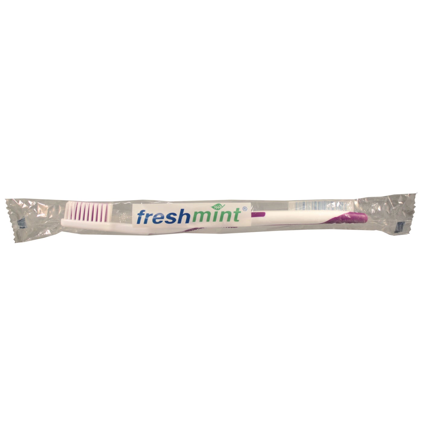 FRESHMINT® Rubber Grip Handle Toothbrush, 144 Individually Wrapped, Assorted Colors