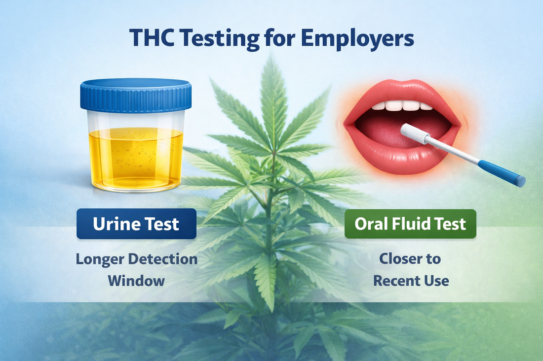 THC testing for employers comparing urine drug testing and oral fluid drug testing