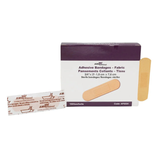 AMD MEDICOM Fabric Adhesive Bandages – ¾" x 3"