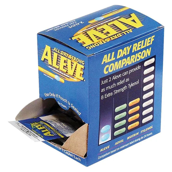 ALEVE® Tablets – Naproxen Sodium Long-Lasting Pain Relief 1 Tablet/Pack