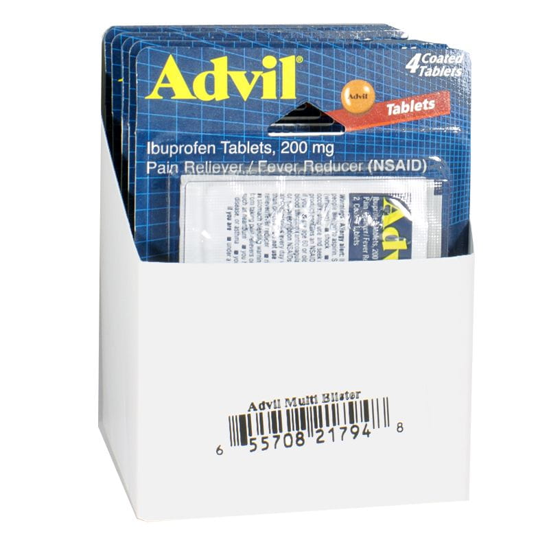 Advil Ibuprofen Carded - Card of 4 wellness vending machine university campuses