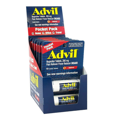Advil Ibuprofen - Carded Vial of 10 wellness vending machine university campuses