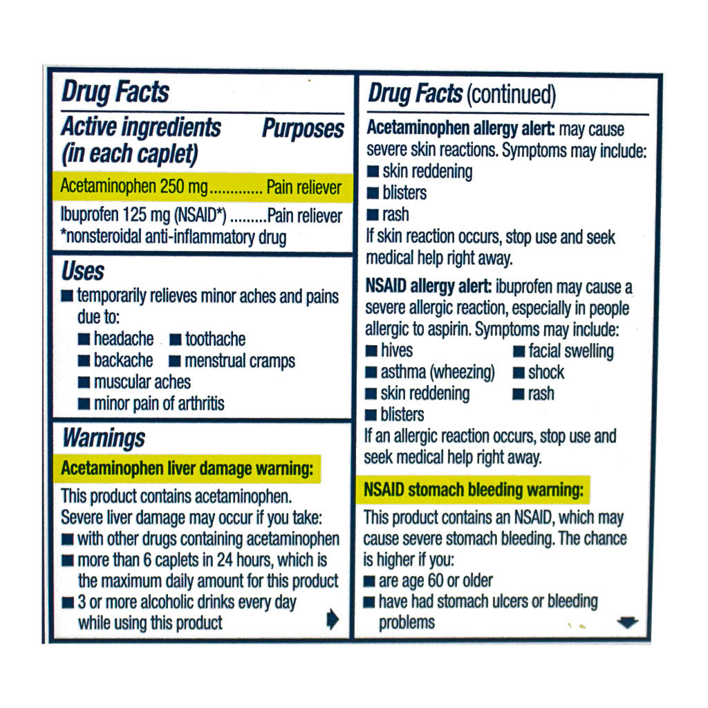 Advil Dual Action with Acetaminophen – Box of 18 wellness vending machine university campuses