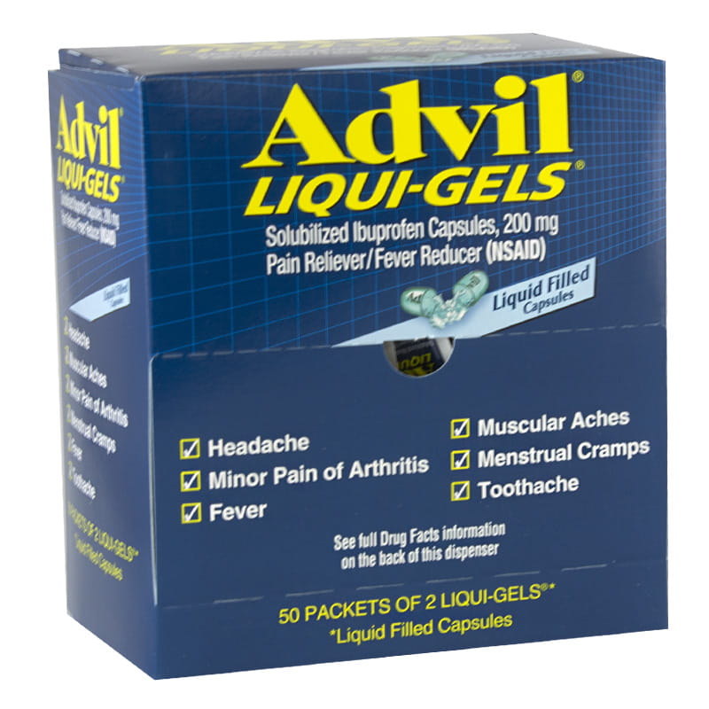 Advil Ibuprofen Liqui-Gels - Pack of 2 wellness vending machine university campuses