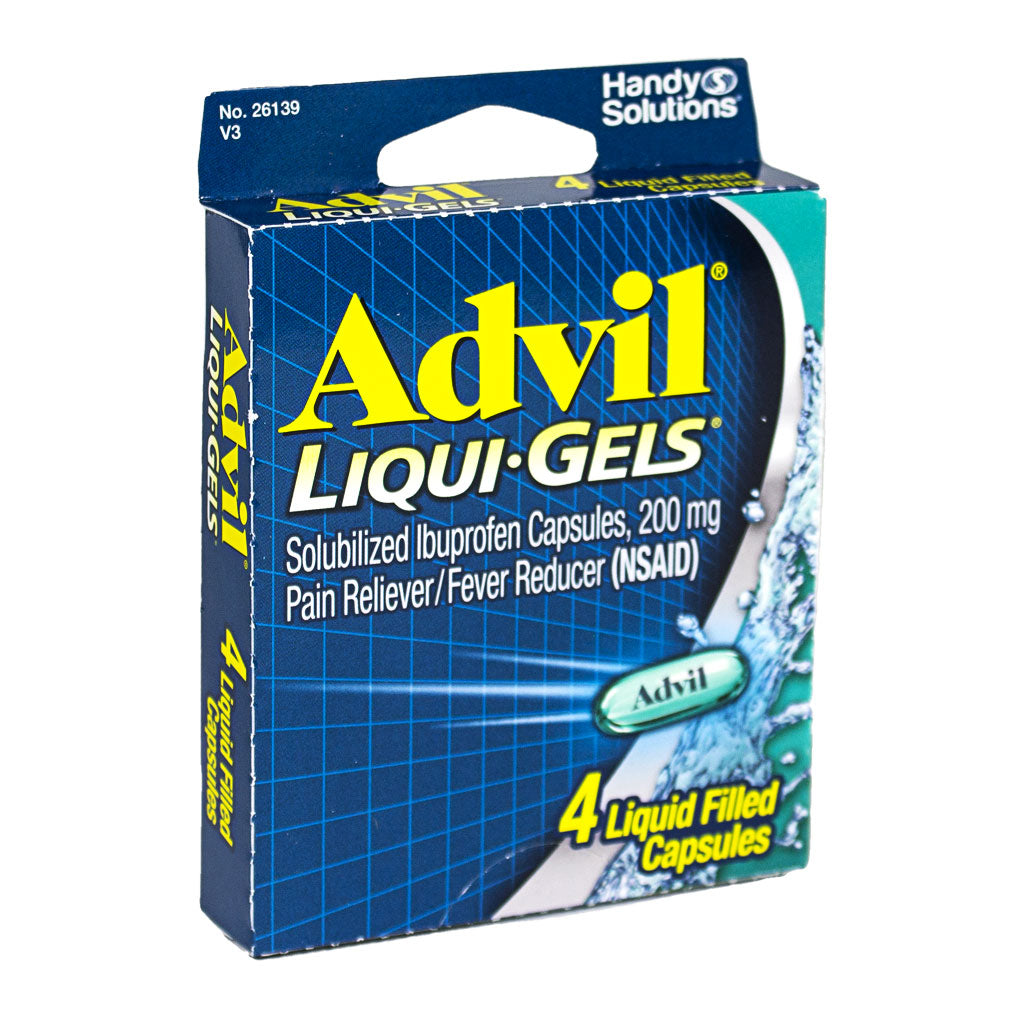 Advil Ibuprofen Liqui-Gels - Box of 4 wellness vending machine