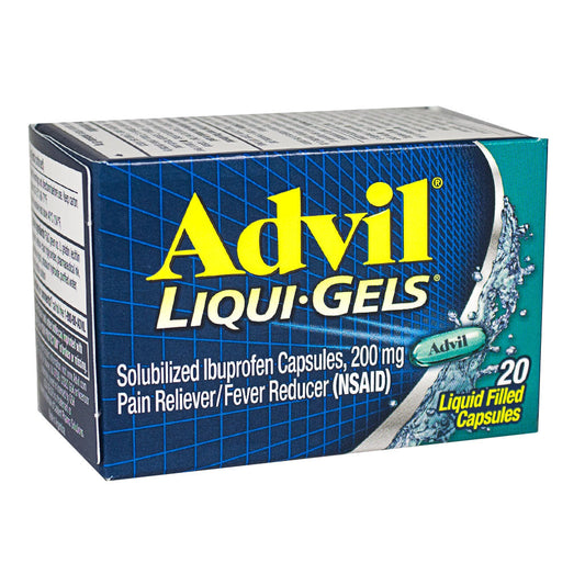 Advil Ibuprofen Liqui-Gels Box - Box of 20 wellness vending machine