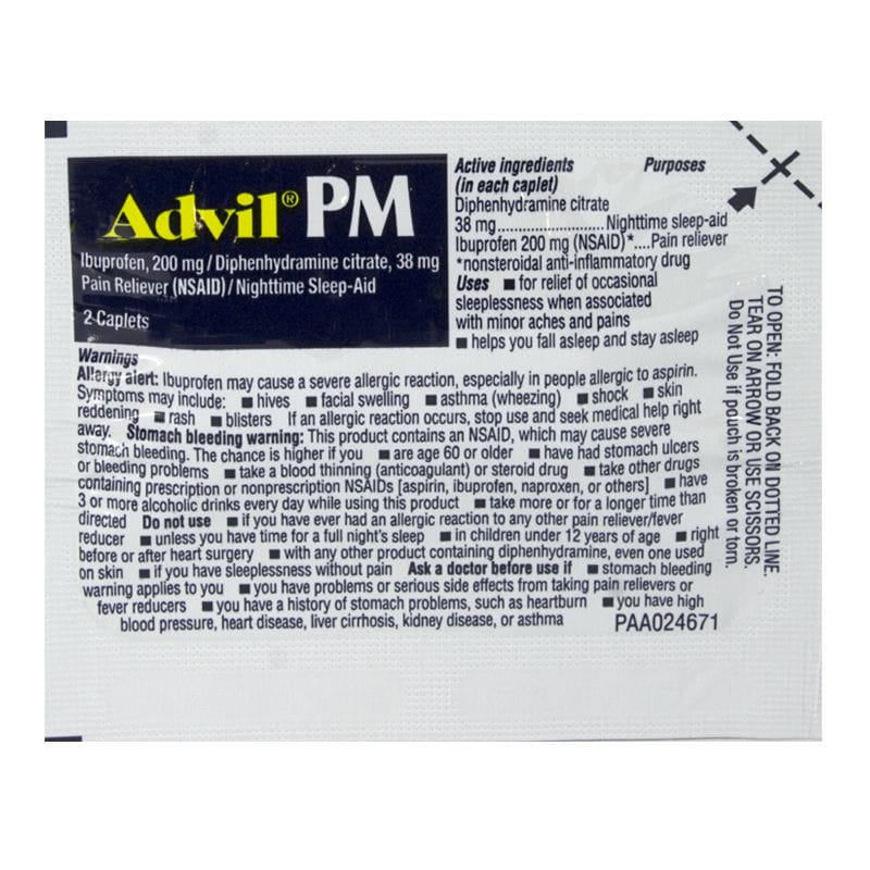 Advil PM Ibuprofen - Pack of 2 wellness vending machine university campuses