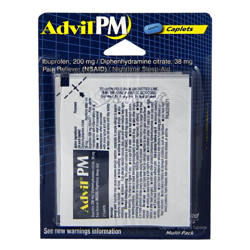 Advil PM Ibuprofen Carded - Card of 4 wellness vending machine