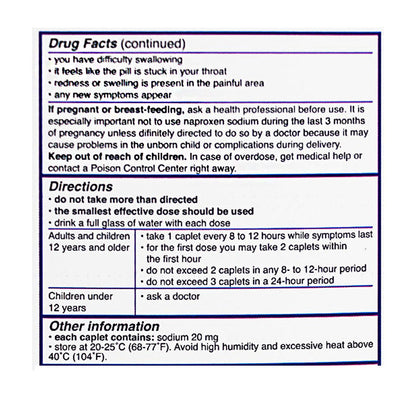Aleve Carded - Card of 2 wellness vending machine university campuses, workplaces, airports