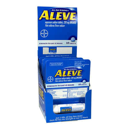 Aleve - Vial of 10 wellness vending machine university campuses