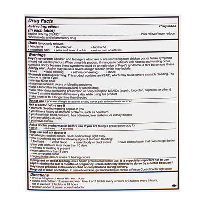 Bayer® Aspirin – Pack of 2, Case of 50 Packs