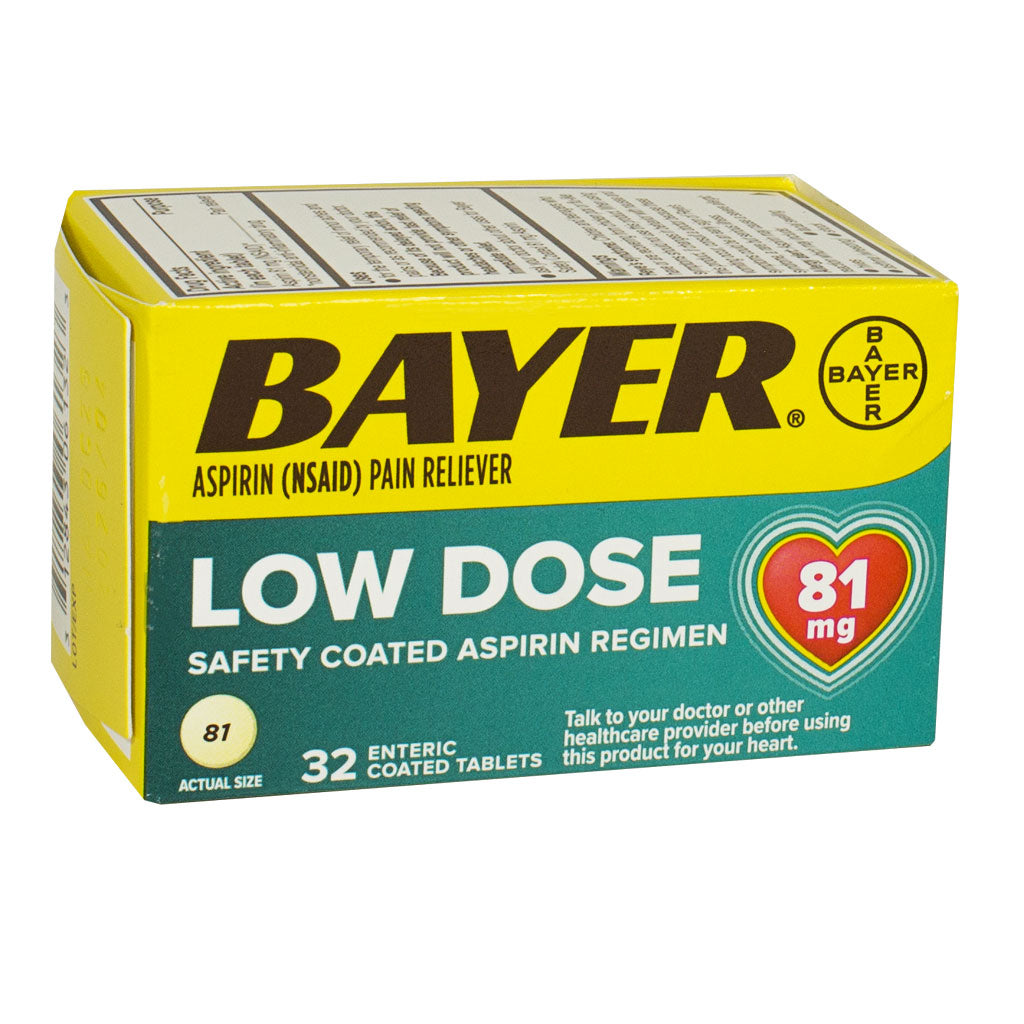 Bayer Aspirin Low Dose 81 mg, 32ct wellness vending machine
