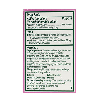 Bayer Low Dose Aspirin - Box of 36 wellness vending machine university campuses