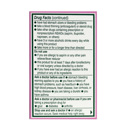 Bayer Low Dose Aspirin - Box of 36 wellness vending machine university campuses, workplaces, airports