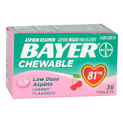 Bayer Low Dose Aspirin - Box of 36 wellness vending machine